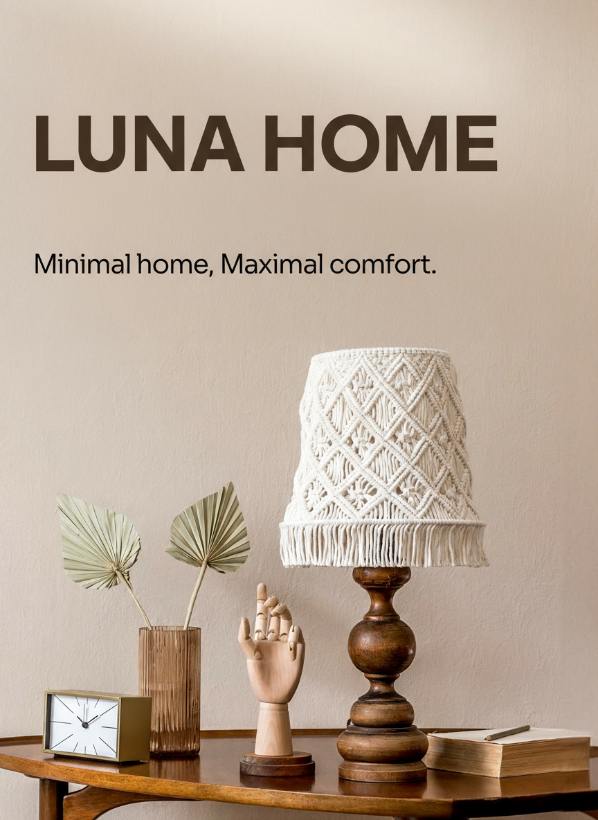 Minimal home, Maximal comfort.